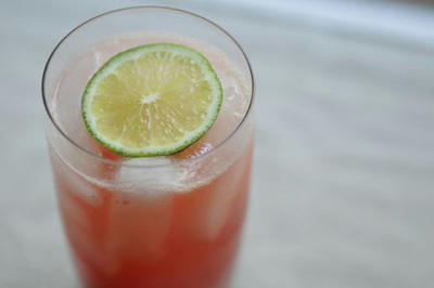 Retro Raspberry Lime Rickeys