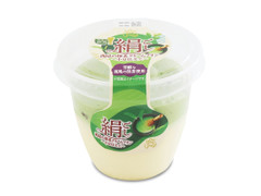 ロピア 絹ごし西尾の抹茶クリームプリン 小豆仕立て