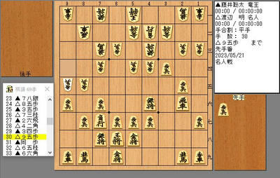 ３０手目９５歩