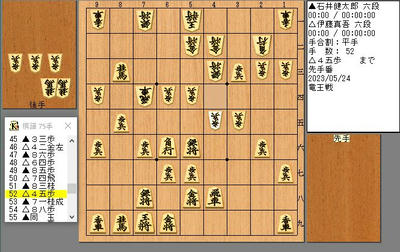 ５２手目４５歩