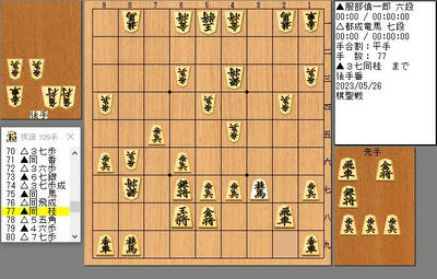 ７７手目３７同桂