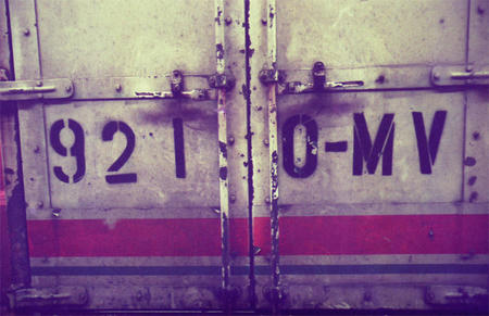 トラックのケツ