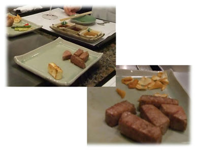 焼かれたステーキ