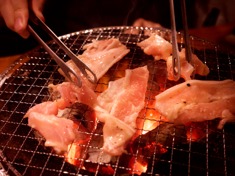 炭火焼きの焼肉