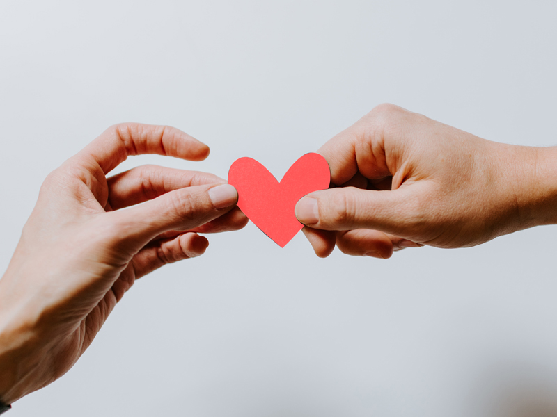 ハートを持つ二人