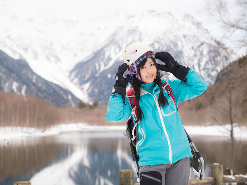装備十分の山ガール