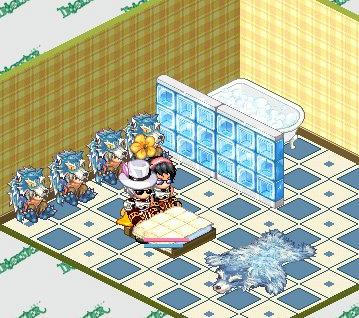 ベッドで（