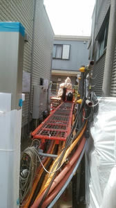 東野3丁目宅地部分工事現場環境