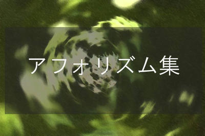 アフォリズム集