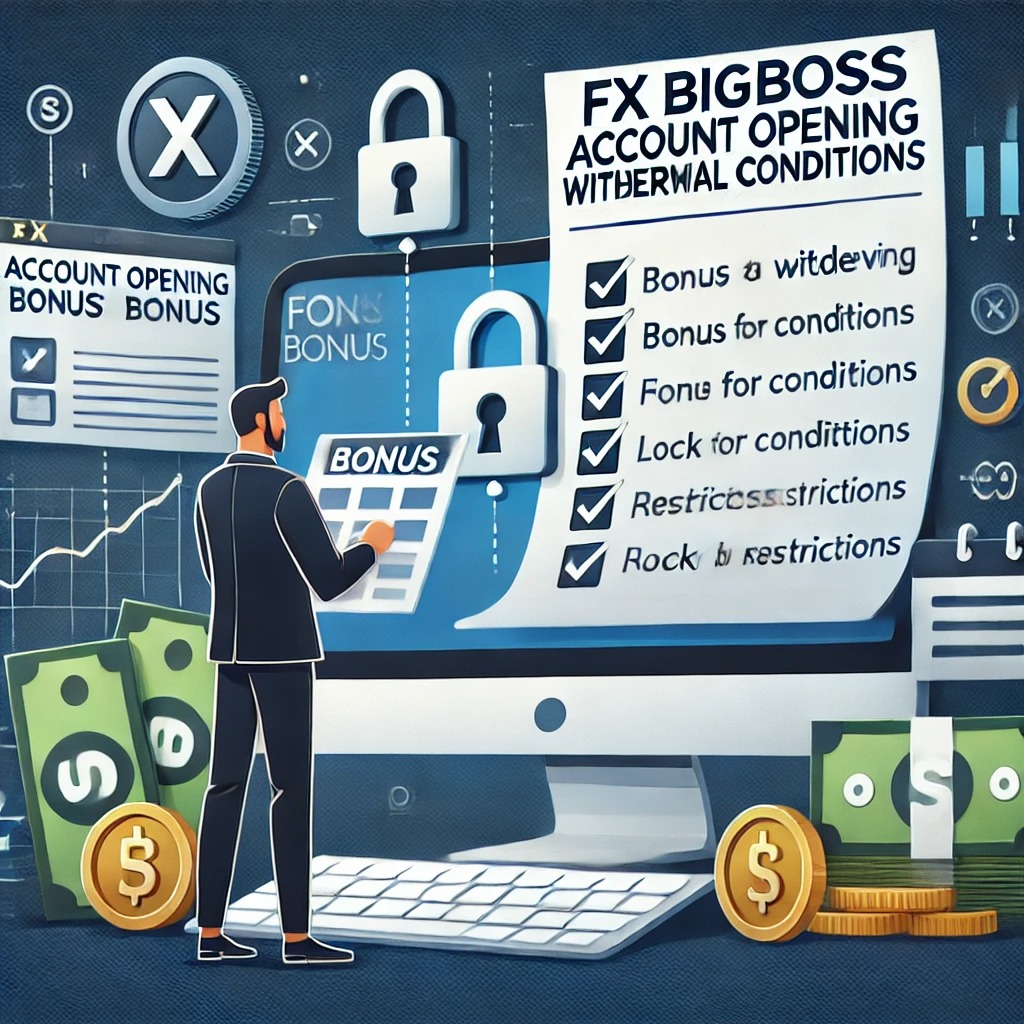 BigBossの口座開設ボーナスの出金条件と注意点