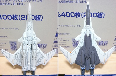 メカコレ VF-31Jスミ入れ完成
