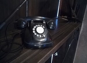 昔の黒電話