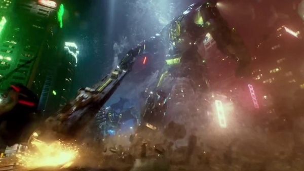 パシフィック・リム(Pacific Rim)ジプシー・デンジャーはタンカーを棍棒代わりに戦います