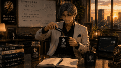 研究所でオリジナルインスタントコーヒーを作るろん教授