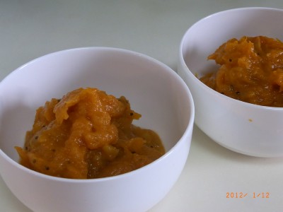 出来上がりの量は、お茶碗に２杯分くらいでした