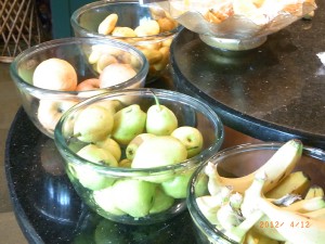 茶館の果物（ごく一部）