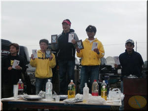 上位5名、優勝の鈴木達児プロ！