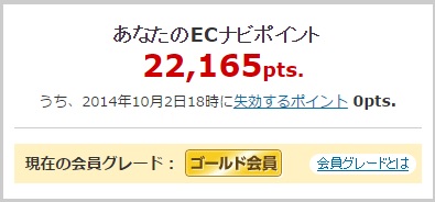 『ECナビ』で換金しました。
