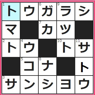 8/30フルーツメールクロスワード