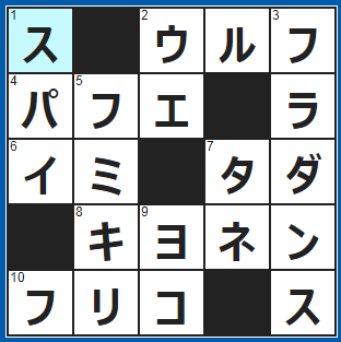 ポイントサイト　クロスワード答え　2021/7/19　犬はドッグ、狼は？