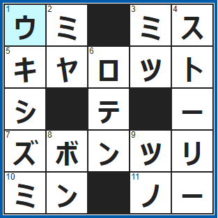 ポイントサイト　クロスワード答え　2021/7/21　ここでイルカウォッチング