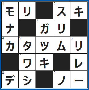 ポイントサイト　クロスワード答え　2021/8/17　木＋木＋木＝？