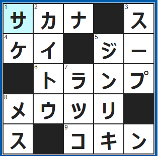 ポイントサイト　クロスワード答え　2021/9/12　サンマやフグなど