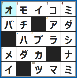 ポイントサイト　クロスワード答え　2021/9/20　「絶対にそうだ！」と固く信じて疑わないこと