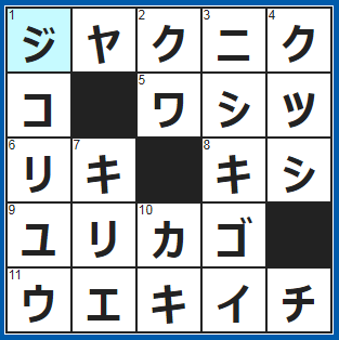クロスワードの答え　2022/3/3　四字熟語「○○○○○強食」