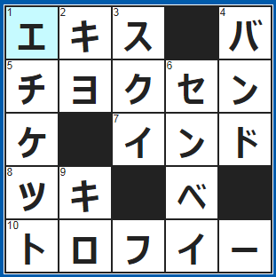 クロスワードの答え　2022/3/23　抽出した有効成分を濃縮した液