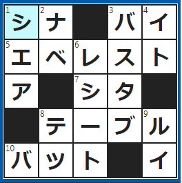 クロスワードの答え　2022/9/13　手を替え○○を替え