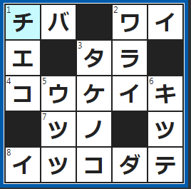 クロスワードの答え　2022/10/7　成田空港がある県