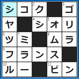 クロスワードの答え　2023/4/21　愛媛・高知・徳島・香川