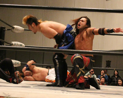 イサミ YASSHI 和樹 峰雄vs大地 谷嵜 鼓太郎 塚本