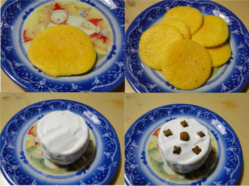 猫用ケーキ製造中