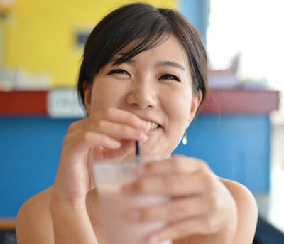 JD宇都宮のフロントでウェルカムドリンクもらってね