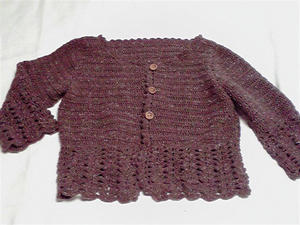 チョコレートカラーカーディガン