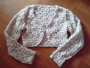 方眼編みボレロ