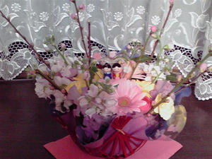 お雛様アレンジメント