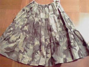 迷彩スカート