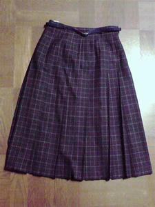 チェックプリーツ