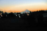 富士山のシルエット