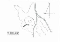 西袴館縄張図
