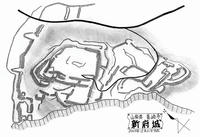 新府城の概念図