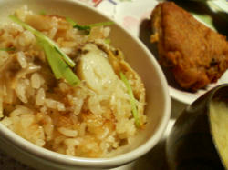 ホタテの炊き込みご飯