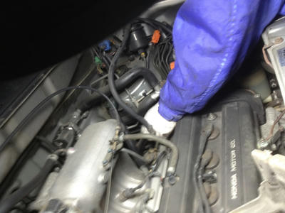 ステップワゴン修理中。監督が。