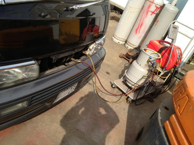 エアコンガスを引っこ抜く