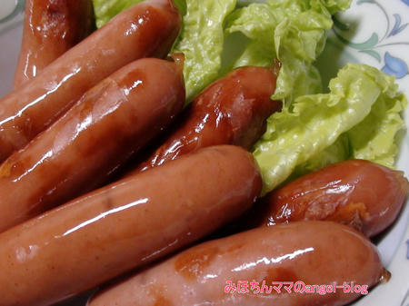 晩ご飯・シャウエッセン