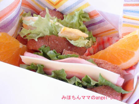 幼稚園サンドイッチ弁当