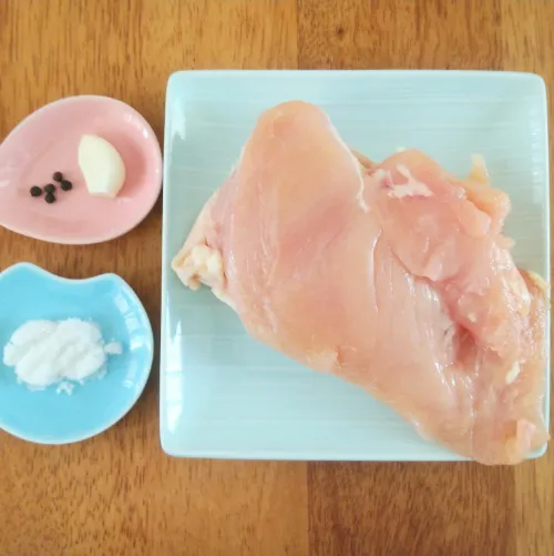 鶏むね肉の自家製ランドツナ材料